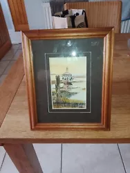Buy Watercoulor Boat Painting Original On Card In An Oak Frame By Frank Smith • 25£