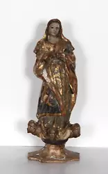 Buy Unknown Artist, Religious Figure IV, Hand-Carved And Painted Wood Sculpture • 2,789.50£