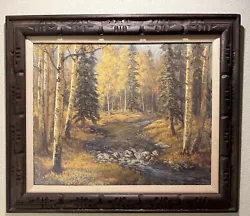Buy American Artist Iris Crump Framed Original Trees Stream Landscape Oil Painting • 1,133.84£