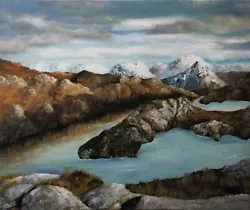 Buy The Frigid Whisper Of Diabaig - Scotland, Landscape, Winter, Painting, Canvas • 350£