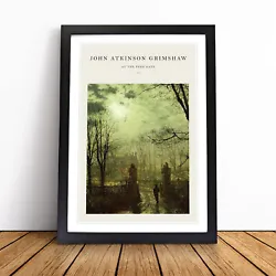 Buy At The Park Gate By John Atkinson Grimshaw Wall Art Print Framed Canvas Picture • 14.95£