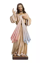 Buy Jesus Divine Mercy Statue Wood Carving • 12,135.66£