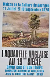 Buy David Cox - Original Exhibition Poster - House Culture Bourges - 1970 • 101.75£