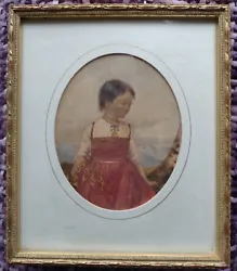 Buy A Very Fine Antique 19th Century Portrait Of A Young Girl American School. • 50£
