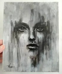 Buy Original Painting Abstract Ghost Girl Thayer Art OOAK Canvas Haunted Beauty  • 33.70£
