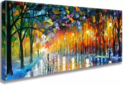 Buy Colorful Landscape Painting Artwork Forest Wall Art Abstract Rainbow Painting • 187£