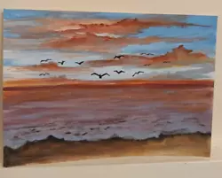 Buy Original Ocean Painting, Hand Painted, Home Decor A6 • 6.77£