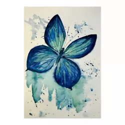 Buy Original Watercolor Art Butterfly Painting Blue Monarch Art Blue Butterfly Art • 28.94£