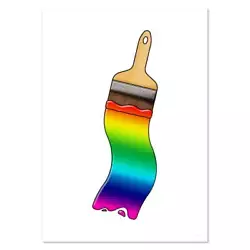 Buy 'Rainbow Paint Brush' Wall Posters / Prints (PP025006) • 4.99£