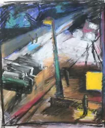 Buy Original Painting By Stuart Asher - Street Scene At Night - Masterpiece • 9.95£