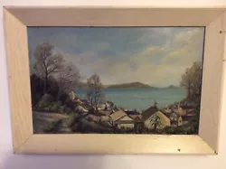 Buy Vintage Harbour Scene Oil Painting On Board By ?Wyatt • 18£
