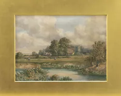 Buy Circle Of William Turner Of Oxford (1789-1862) - Watercolour, The Village Green • 166£
