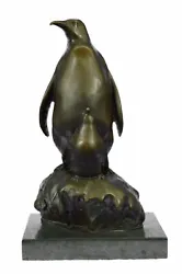 Buy Emperor Penguin  Family Art Bronze Sculpture Statue Figure Figurine Animal Deco • 233.88£