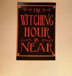 Buy Vintage Witching Hour Halloween Greeting Print Picture Collectable Art Photo 👻 • 1.10£
