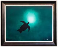 Buy Wyland- Original Painting On Canvas  Sea Turtle  • 62,983.82£