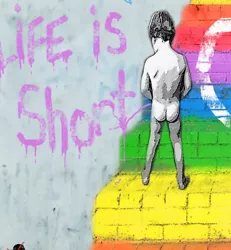 Buy  Life Short 2 Canvas Street Art Painting Print Chill Duck Out Andy Baker • 47.39£