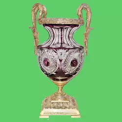 Buy Vase Cut Pot Sculpture Jar Napoleon III Empire Martin Benito Cristal Frères • 5,081.40£