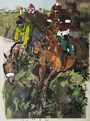 Buy LIZ ARMSTRONG ORIGINAL Tiger Roll Davy Russell Grand National HORSE PAINTING • 1,250£
