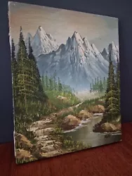 Buy Original Mountain Landscape Oil Painting (8x10 Inch Canvas) Signed ADAM • 20£