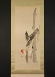 Buy Sh9471 Hanging Scroll  Chickens And Chicks  By Watanabe Seitei (Meiji-Taisho) • 473.62£