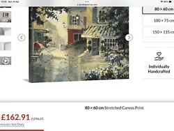 Buy M Simandle The Fleuriste Canvas  80x60 • 100£