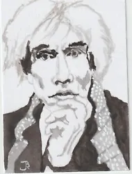 Buy ACEO Original Painting By: J Burdick Title: Andy Warhol- Watercolour • 3£