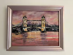 Buy Tower Bridge Sunrise Original By Olena Sydoruk Ukrainian Artist Oil On Canvas • 699£