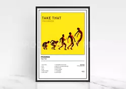Buy Take That Progress Album Single Cover Poster / Music Gift • 8£