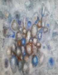 Buy SIOMA BARAM (1919-1980 ), Original Oil On Canvas, Clouds Clusters, Signed, 1961 • 689.06£