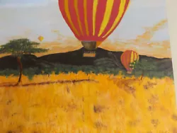 Buy Up Up And Away Hot Air Balloon Acrylic Painting ( Signed ) • 35£