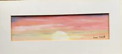 Buy ‘Sunset’ Original Pastel Painting By Irene Hart Mounted • 6.50£