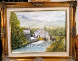 Buy Original Oil Painting On Canvas Panel Scottish Landscape By E. Hughes • 63£