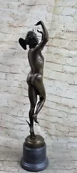 Buy Handmade Office Art Bronze Statue Erotic Italian Signed 19C Grand Mercury Art • 552.35£