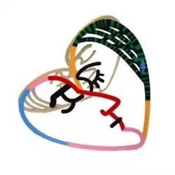 Buy Face To Face Heart Sculpture By Israeli Artist David Gerstein NEW • 93.43£