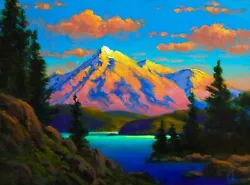 Buy MAX COLE Oil Painting Original Antique Like Signed Cloud Landscape Parrish 8 • 566.05£