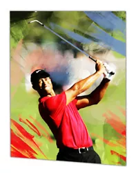 Buy Tiger Woods Hand Painting Signed By Artist • 69.99£