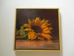 Buy Contemporary Oil Painting Still Life Close Up Flower Floral Sunflower Listed Art • 765.44£