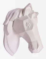Buy Large White Horse Head Modern Wall Art Resin Geometric • 74.61£