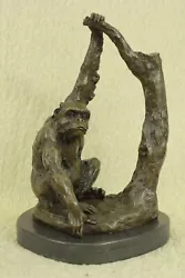 Buy Monkey Bronze Statues Animal Brass Sculptures Garden Statue Figure • 188.62£