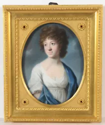 Buy Johann Heinrich Schroeder  Portrait Of Baroness Sophie Von Bergh , Superb Pastel • 6,255.27£