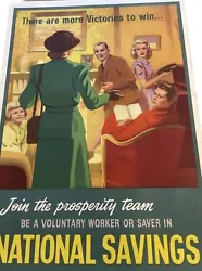 Buy Vintage National Saving Posters Original • 25£