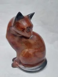 Buy Beautiful Patinated Bronze Cat Sculpture Cat Cat Cat  Neko Köttur • 38.46£