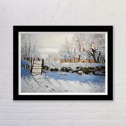 Buy Framed The Magpie By Claude Monet Art Poster Print Famous Painting • 14.49£