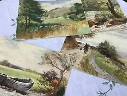 Buy Four Water Colour Scenes. Country Side/river Scenes. Early 1900s. • 25£