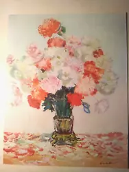Buy Claude Monet Flowers Vintage 1940's O/S Lithograph Lithography Still Life  Art • 45£