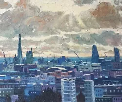 Buy View Of London From Hampstead Heath, Oil Painting On Canvas Unframed  • 130£