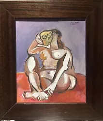 Buy Picasso - Original Nude Figure Framed Oil Painting • 25£