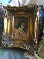 Buy Vintage  Picture  In Gilded  Frame . Carvers And Gilders • 75£