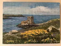 Buy Original Landscape Acrylic Painting On Wood Panel- Cromwell’s Castle Tresco • 25£