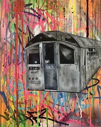 Buy Original Graffiti Art Canvas Painting Street Art Banksy Cope2 Collectable New • 375£